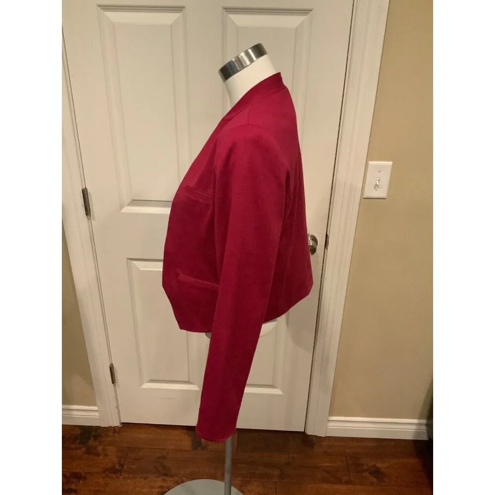 Cynthia Rowley Dark Pink Long Sleeve Jacket Blazer, Size Medium
